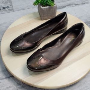 Cole Haan Slip On Flats Size 8B Metallic Brown
